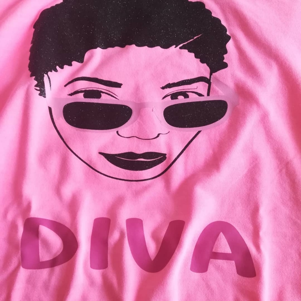 Pink Sweater or Sweatshirt Hand Made graphic Size